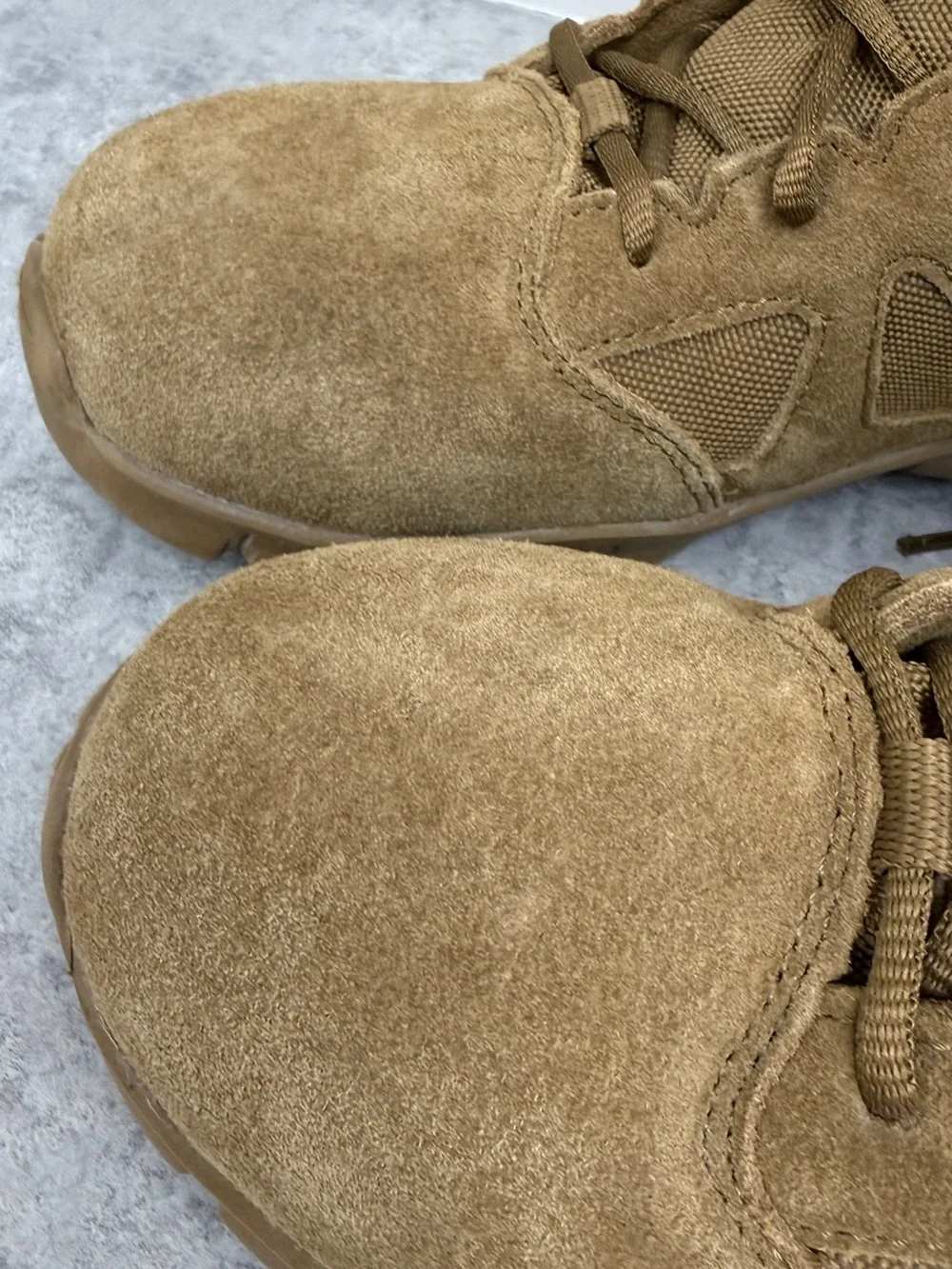 Reebok Sublite Cushion Tactical Boots Men’s 5.5 Coyote Composite Toe Side Zip